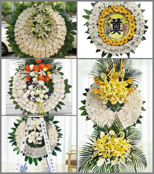 广东江门市台山市深井镇那北村花圈速递
