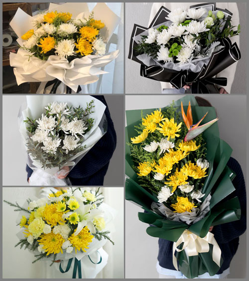 广东江门市台山市深井镇那北村白事花束代送